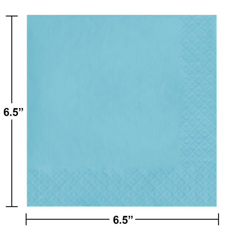 Creative Converting Party Decorations 2-Ply Luncheon Napkins, Party Supplies, One Size, Pastel Blue, 50ct - Image 3