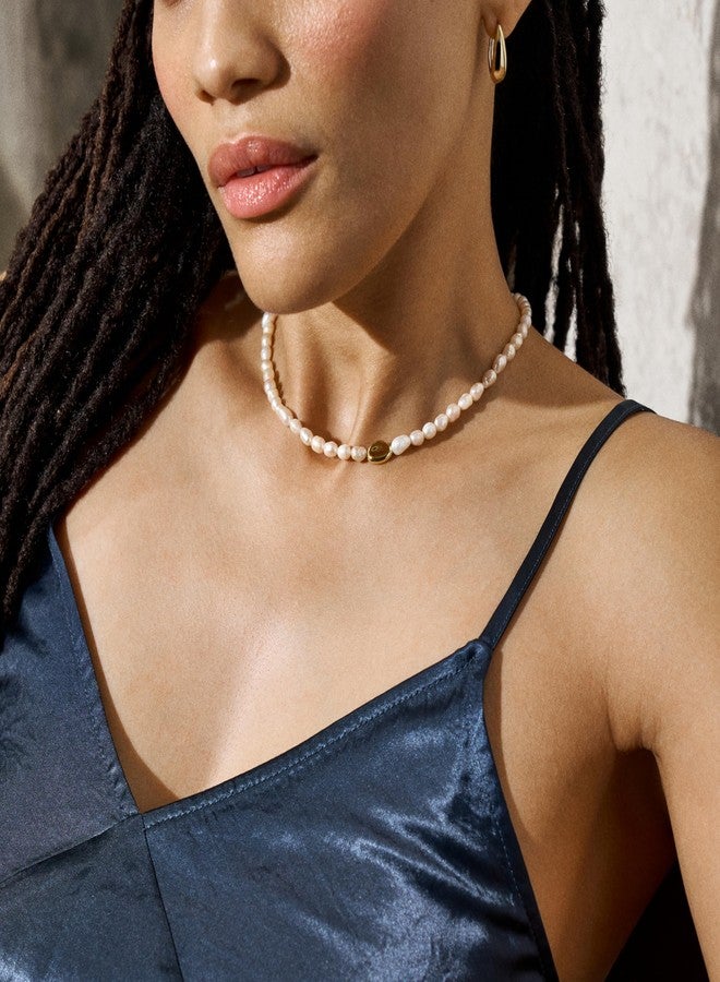 سكاجين عقد سكاجين النسائي من اللؤلؤ الأبيض من المياه العذبة (موديل: SKJ1824710) - Image 3