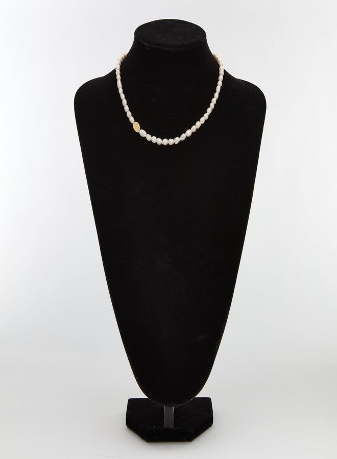 سكاجين عقد سكاجين النسائي من اللؤلؤ الأبيض من المياه العذبة (موديل: SKJ1824710) - Image 4