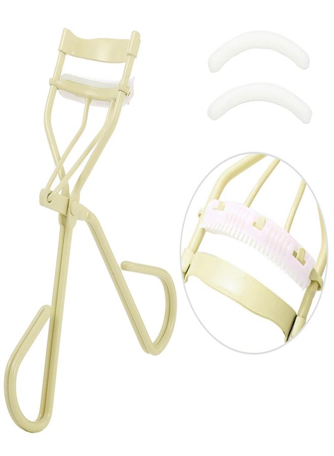 Uranian Eyelash Curlers with Built-in Comb Lash Curler with Comb Eyelash Curler with 2 Refill Pads Premium Lash Curler Makeup Tool for Women and Girls - Image 1