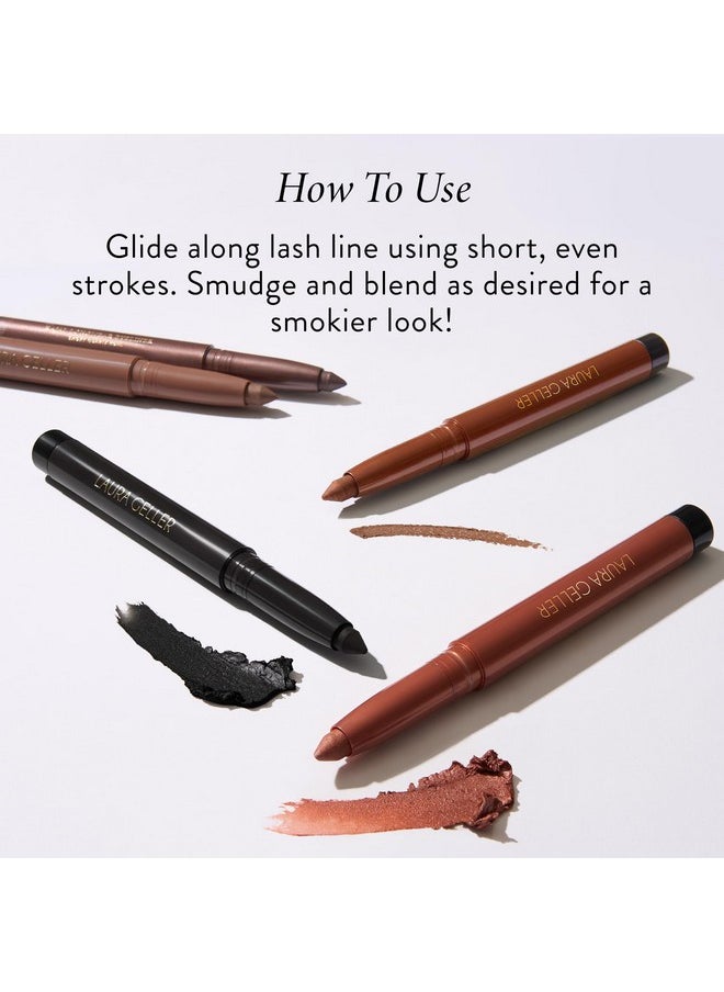 LAURA GELLER NEW YORK - Longwear Eyeliner Pencil With Caffeine Smooth & Blendable Makeup Soft Slate - Image 1