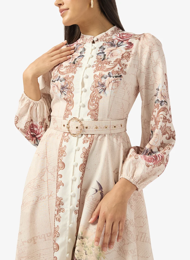 ELLA  Abstract Print Dress for Women | Best Price UAE