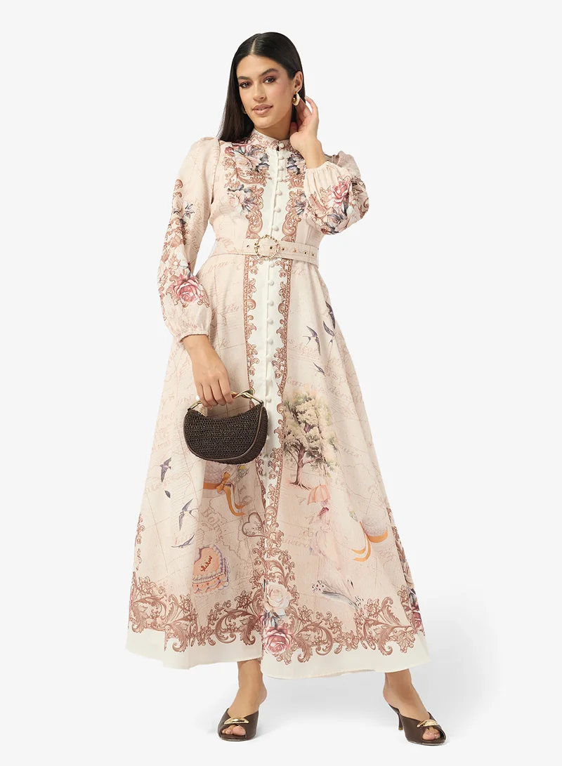 ELLA  Abstract Print Dress for Women | Best Price UAE