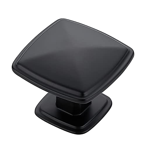HomeExpert Home Expert Matte Black Kitchen Cabinet Knobs 5 Pack Black Knobs for Cabinets Drawers Dressers Closets - Image 1