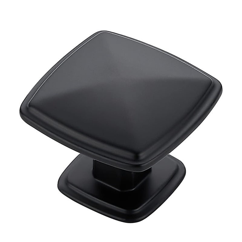 HomeExpert Home Expert Matte Black Kitchen Cabinet Knobs 5 Pack Black Knobs for Cabinets Drawers Dressers Closets - Image 2