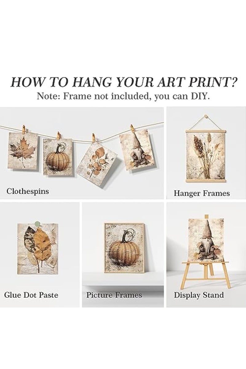 ARPEOTCY Vintage Autumn Wall Art Set - Image 4