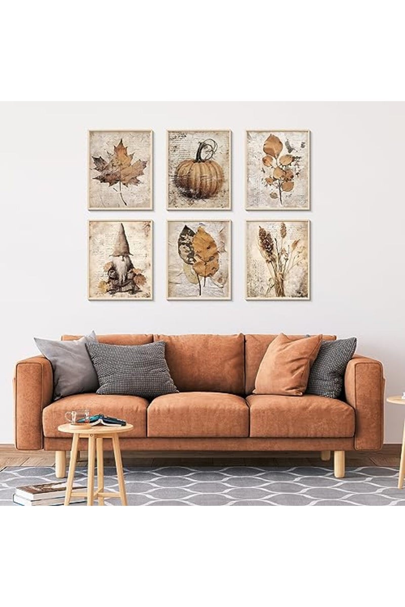 ARPEOTCY Vintage Autumn Wall Art Set - Image 3