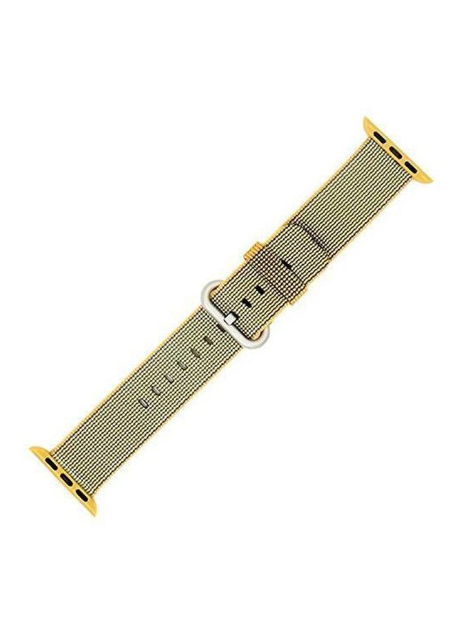 NIBEMINENT Replacement Strap For Apple Watch Series 1/2 42mm 42millimeter Yellow 