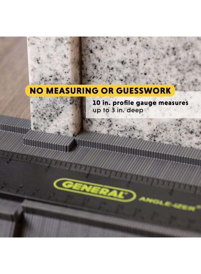 General Tools General Tools Contour Gauge 833 - 10" Angle Finder Tool for Home Improvement - Gadgets for Men  - Image 3