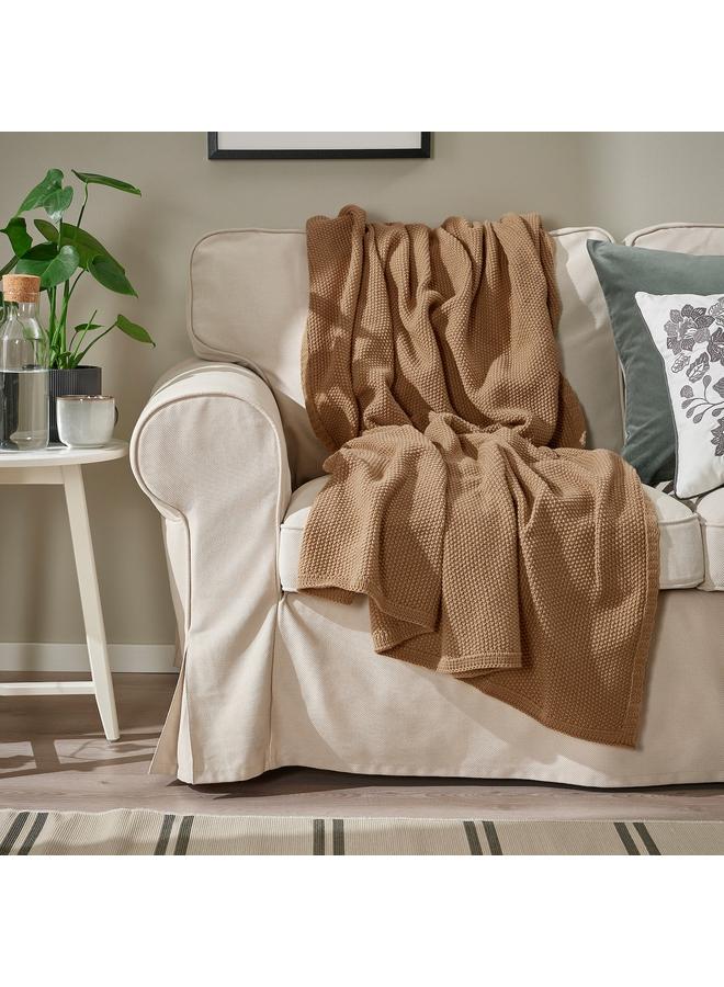 erorex Throw, Yellow-Beige, 130X170 Cm - Image 3