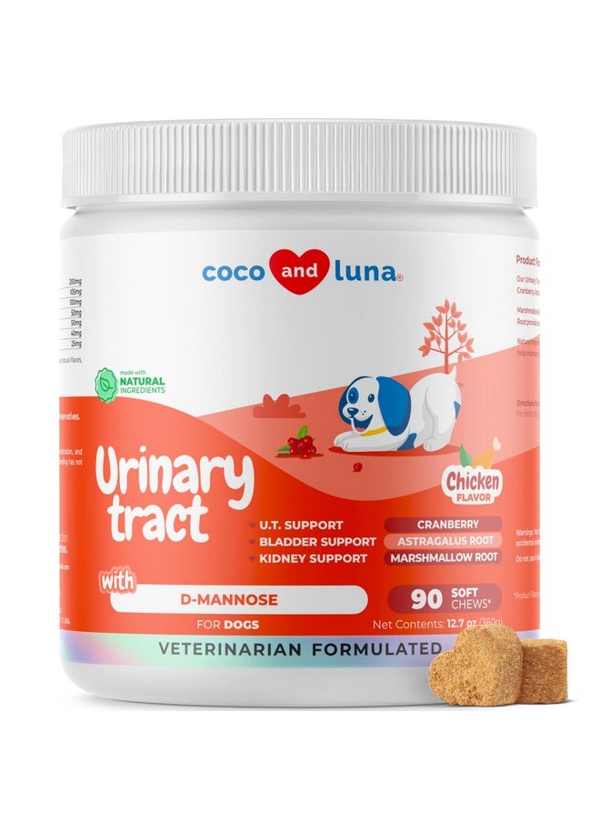 Coco and Luna Coco and Luna Cranberry for Dogs - 90 Soft Chews - Urinary Tract Support, Bladder Health, Dog UTI, Bladder Stones, Incontinence Support, Cranberry Supplement  - Image 1