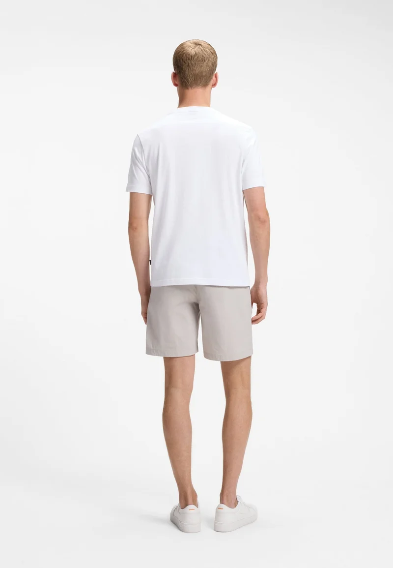 BOSS Cotton-jersey T-shirt with printed artwork