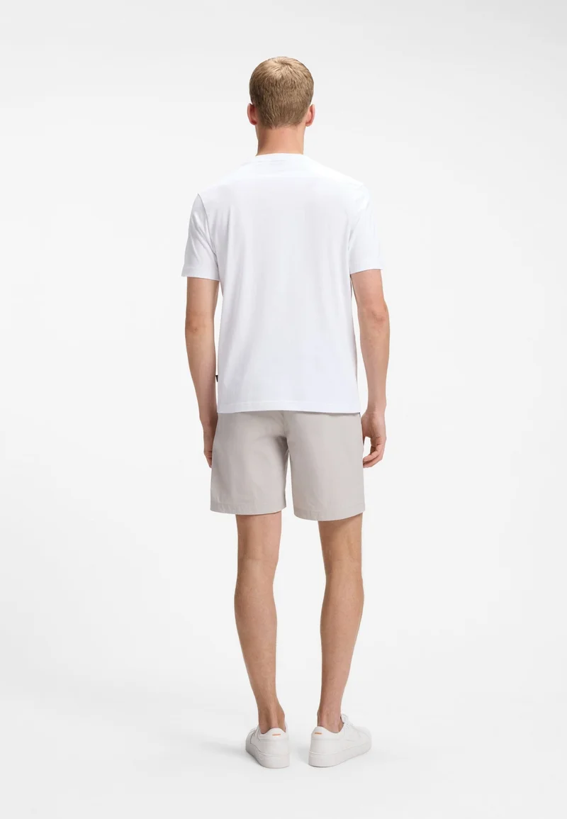 BOSS White Cotton-jersey T-shirt with printed artwork for Men | Best Price UAE