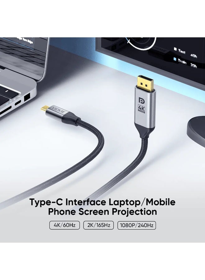 فيديفي كابل VIDVIE HD02 من USB-C إلى DisplayPort بطول 2 متر – يدعم 4K@60Hz - Image 3