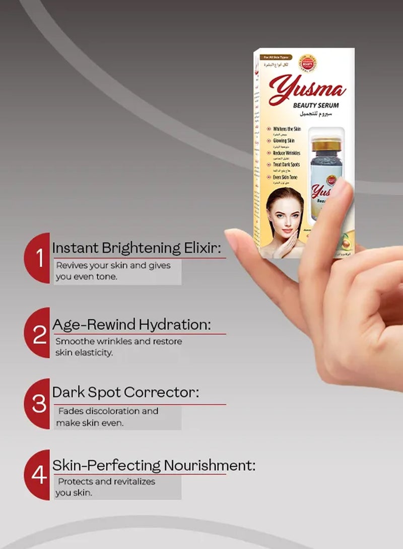 يسما سيروم تجميل الوجه - زيت الأفوكادو ومستخلص التوت الأزرق، يزيل حب الشباب والبثور، يقلل من الخطوط الدقيقة والتجاعيد، لجميع أنواع البشرة 10 مل - Image 3