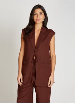 Little Mistress Long Sleeveless Waistcoat  - Image 1