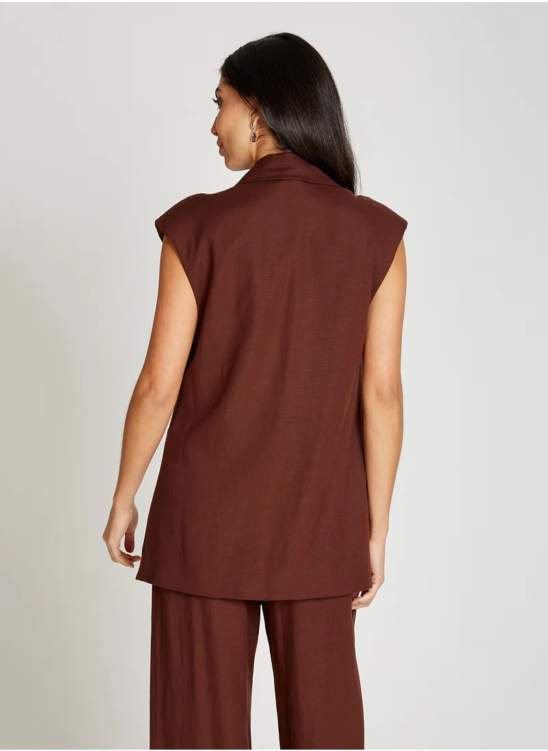 ليتل مسترس Long Sleeveless Waistcoat