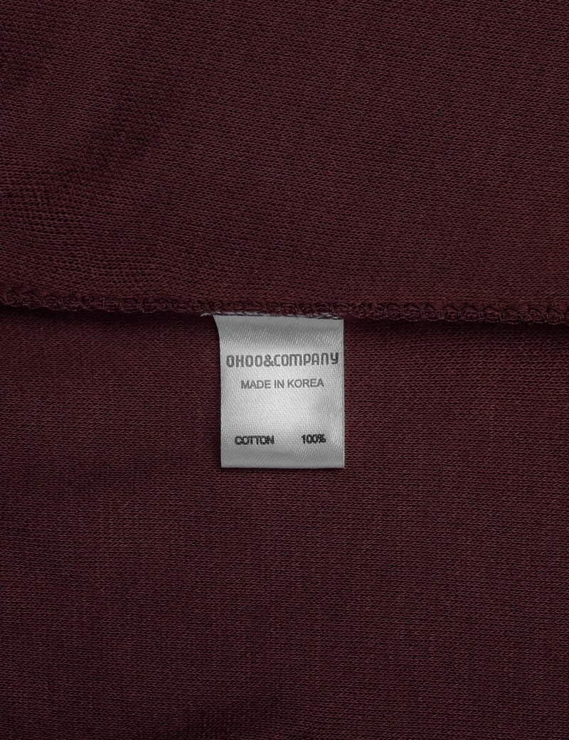 Ohoo Men's 100% Cotton Mock Turtleneck Sweater Slim Fit Lightweight Pullover / DCT005-BURGUNDY-S - Image 5