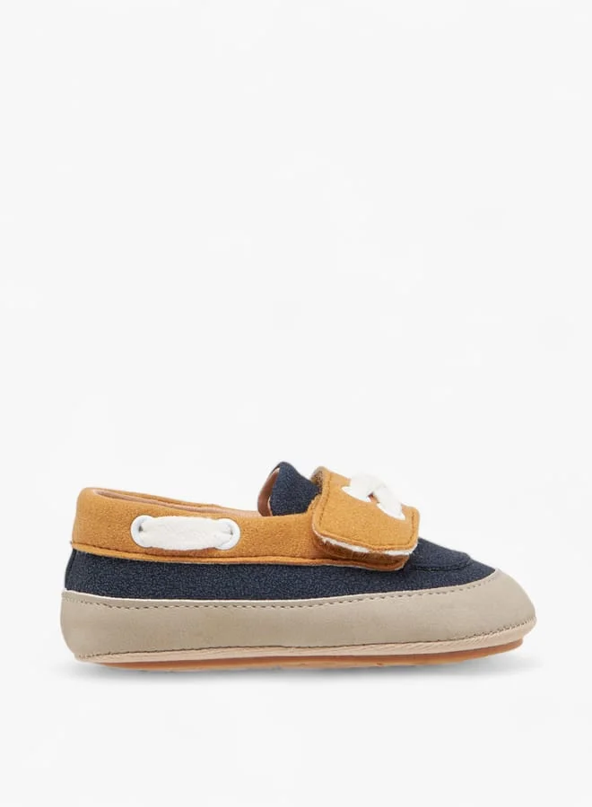 Barefeet Boys Colourblock Booties with Hook and Loop Closure