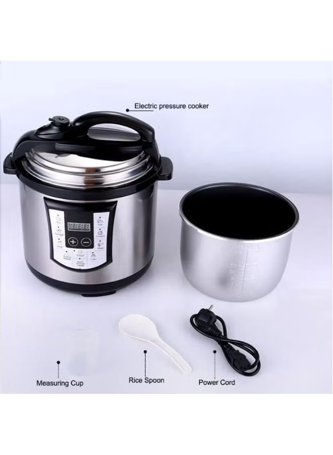 Nova NRC-964P8 Electric Pressure Cooker 8L 1300W Digital Multi Cooker with One-Touch Presets, Stainless Steel Inner Pot, Fast Pressure Cooking for Rice, Soup, Meat, Chicken, Fish, Cake & Bread - Image 2