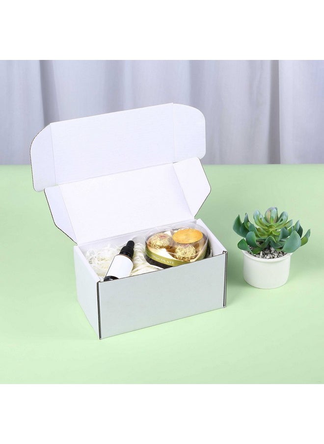 DUZCLI - 8X4X4 Small Shipping Boxes Set Of 25 - White Small Cardboard Boxes For Packaging Small Business, Small Boxes For Shipping, Mailing Boxes And Small Gift Boxes For Presents - Image 1