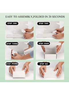 DUZCLI 8X4X4 Small Shipping Boxes Set Of 25 - White Small Cardboard Boxes For Packaging Small Business, Small Boxes For Shipping, Mailing Boxes And Small Gift Boxes For Presents  - Image 4