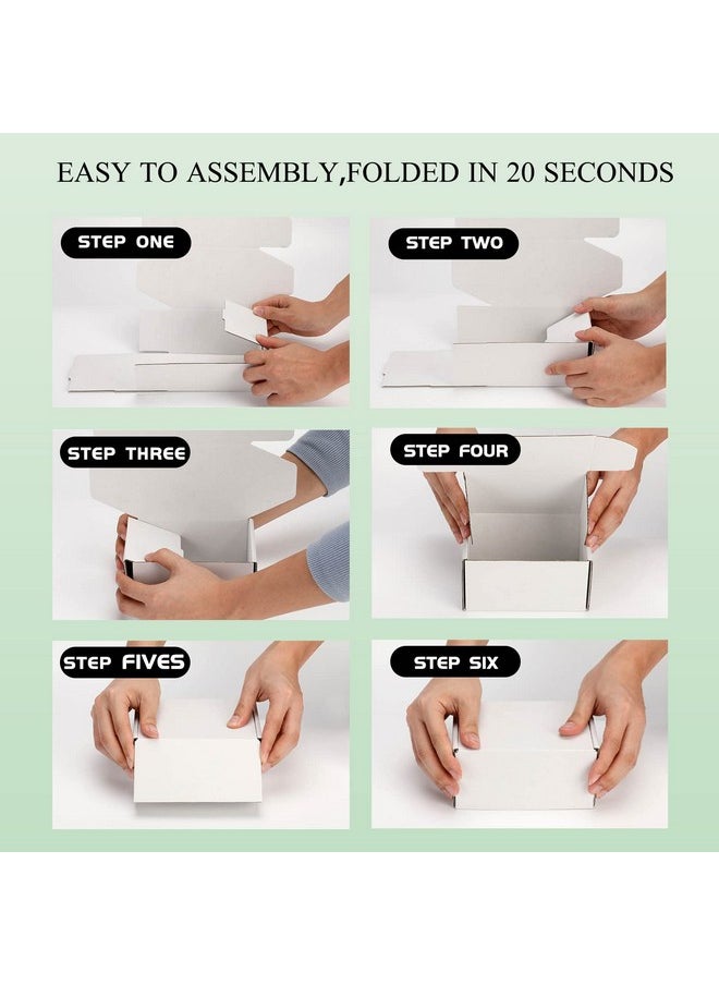 DUZCLI - 8X4X4 Small Shipping Boxes Set Of 25 - White Small Cardboard Boxes For Packaging Small Business, Small Boxes For Shipping, Mailing Boxes And Small Gift Boxes For Presents - Image 1