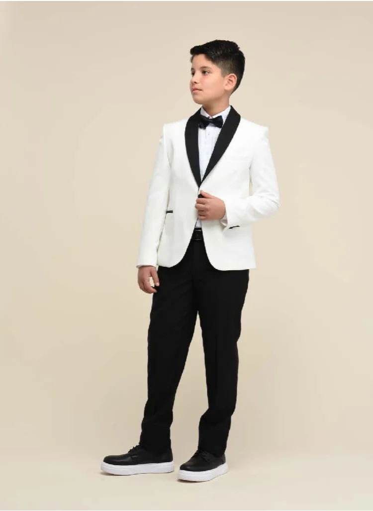VIA BAMBINO Formal Boys White Suit 9067