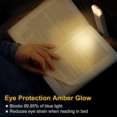 Vnockd USB Rechargeable Book Reading Light with Brightness Adjustable for EyeProtection with Clip Rechargeable White - Image 3