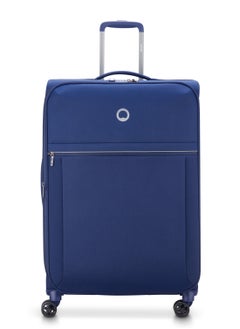 DELSEY Paris Brochant 2.0 78cm Softcase 4 Double Wheel Expandable Check-In Luggage Trolley Blue  - Image 1