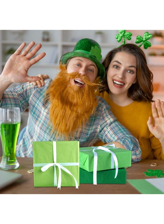 PLULON 60 Sheets Green Tissue Paper Bulk, Green Tissue Paper Sheets For Gift Bags For Saint Patrick'S Day Gift Wrapping Birthday Wedding Holiday Paper Flower(Green) - Image 4