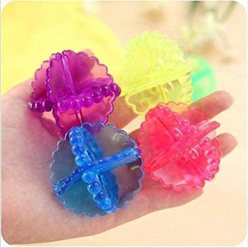 LUCC1N Reusable TangleFree EcoFriendly Laundry Scrubbing Balls4Pack Reusable Plastic Clothes Drying and Fluffing Fabric Softener Balls multi Colors Washing Machine - Image 3