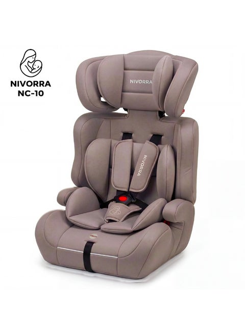 Nivorra Foldable Luxury Baby Car Seat Group 1/2/3 Premium Infant to Toddler Safety Seat with 5-Point Harness for 9-36kg