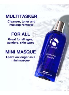 iS CLINICAL S Clinical Cleansing Complex 3In1 Gentle Deep Pore Cleanser Face Wash And Makeup Remover. Helps Acne And Blemishprone Skin  - Image 3