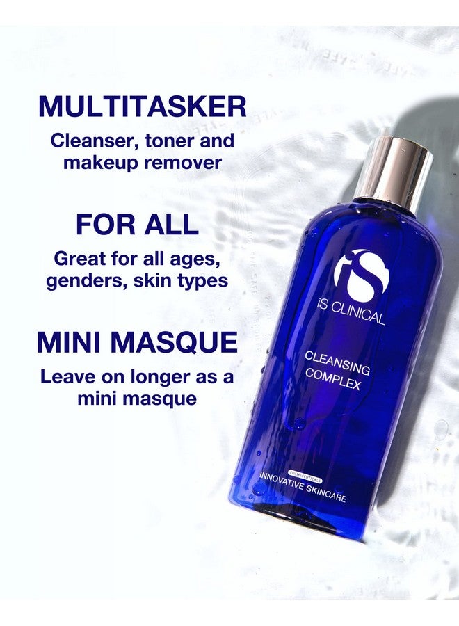 iS CLINICAL S Clinical Cleansing Complex 3In1 Gentle Deep Pore Cleanser Face Wash And Makeup Remover. Helps Acne And Blemishprone Skin - Image 3