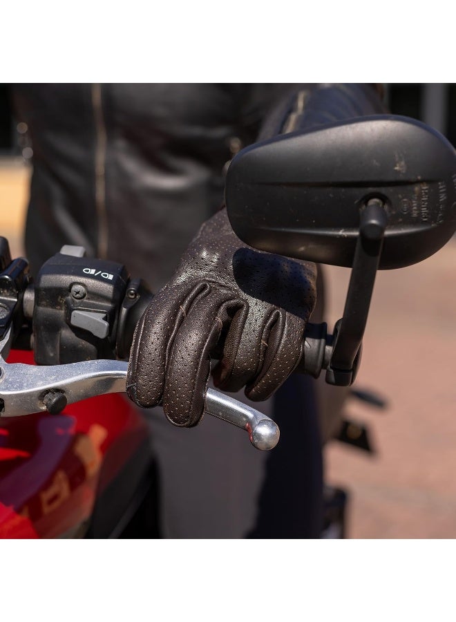 Oxford Henlow Air Women'S Motorcycle Glove, Brown, Xl - Image 3