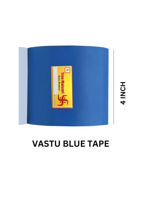 TREEMAISON TREEMAISON CORONATING HOMES Vastu Blue Color Tapes, Vastu Tape (4Inch,25 Meter Approx.)  - Image 3