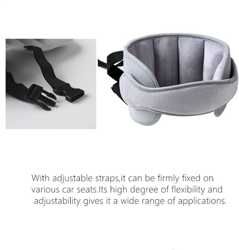 RUITASA Car Seat Head Support Band Safety Car Seat Neck Relief Adjustable Child Car Seat Infants and Baby Head SupportGray - Image 3