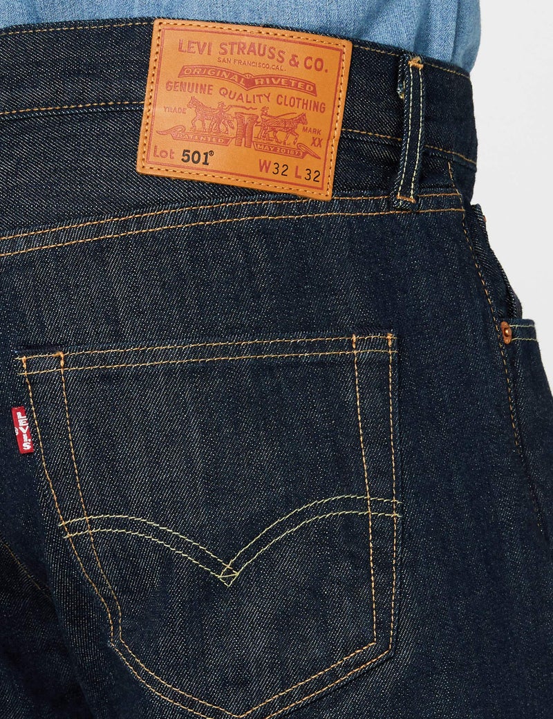 Levi's Men's 501 Original Fit Jeans (Also Available in Big & Tall), (New) Medium Stonewash, 38W x 32L - Image 4