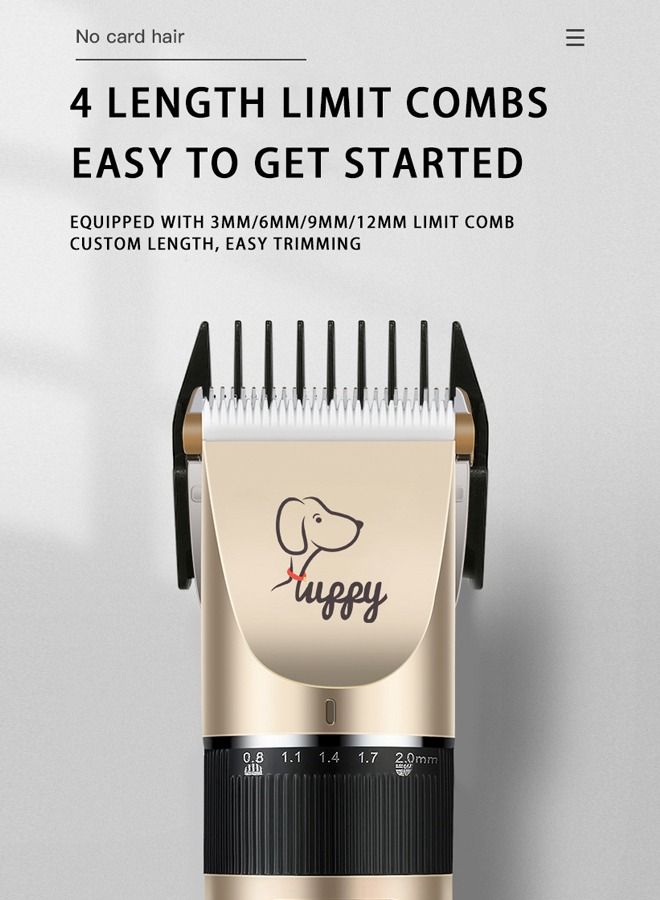 Generic Dog Grooming Kit Clippers, Low Noise, Electric Quiet, Rechargeable, Cordless, Pet Hair Thick Coats Clippers Trimmers Set, Suitable for Dogs, Cats, and Other Pets  - Image 3