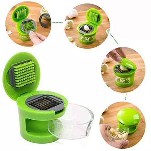 Black Olive Dry Fruits & Garlic Cutter- Stainless Steel Blades Multipurpose Easy Use Mini Press Chopper I Peeler I Slicer I Cutter for Kitchen I - Image 5