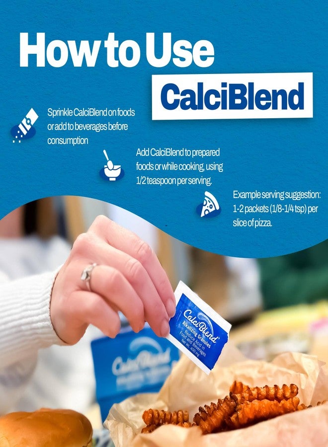 CalciBlend عبوة من 50 حبيبة قلوية من كالسي بلند - مسحوق طبيعي بالكامل لتقليل الحموضة في الطعام والمشروبات، يعزز توازن الرقم الهيدروجيني، مناسب لنظام الكيتو، غير معدل وراثيًا، خالٍ من السكر والسعرات الحرارية، لراحة الجهاز الهضمي - Image 3