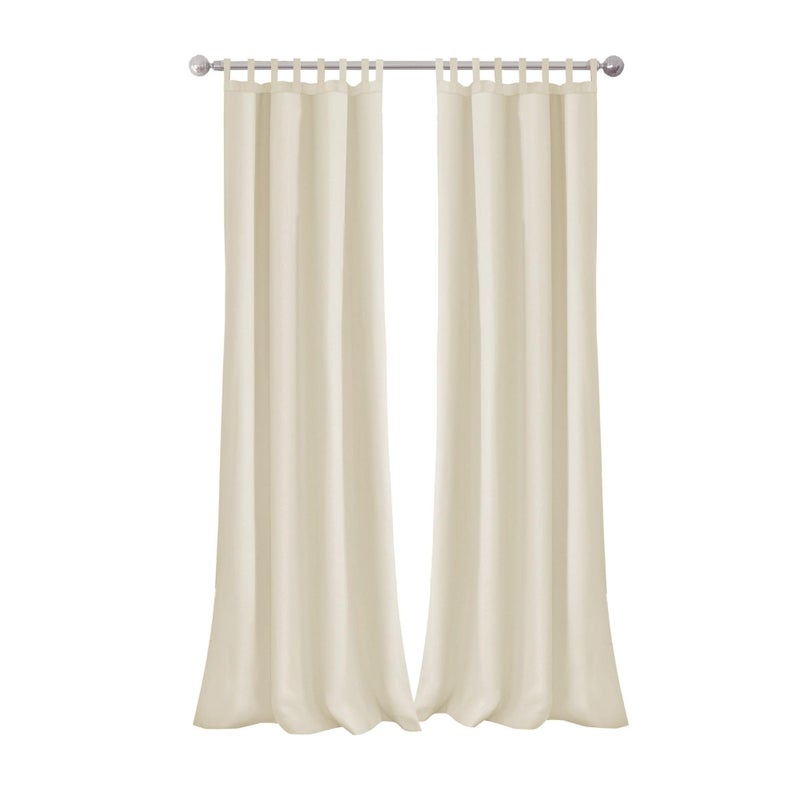 Elrene Home Fashions Matine Weatherproof Tab-Top Indoor/Outdoor Solid Color Curtain Panel for Porch, Pergola, Patio, Deck, 52â€W x 84â€L, Ivory - Image 4
