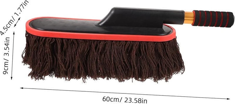 فرشاة غسيل السيارات التلسكوبية بمقبض مريح لتنظيف السيارة بسهولة - Image 3