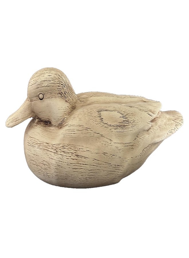 Hymmah Duck Home Decor Statue Rustic Home Decorations for Living Room, Boho Sculpture Resin Animal Collectible Figurines for Indoor Decor (Beige) - Image 1