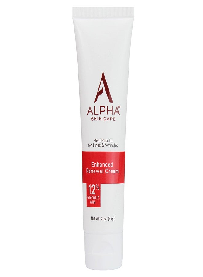 Alpha Skin Care Enhanced Renewal Cream, Anti-Aging Formula, 12% Glycolic AHA, Reduces Lines & Wrinkles, Normal to Dry Skin, 2 Oz, Pack of 1 - Image 1