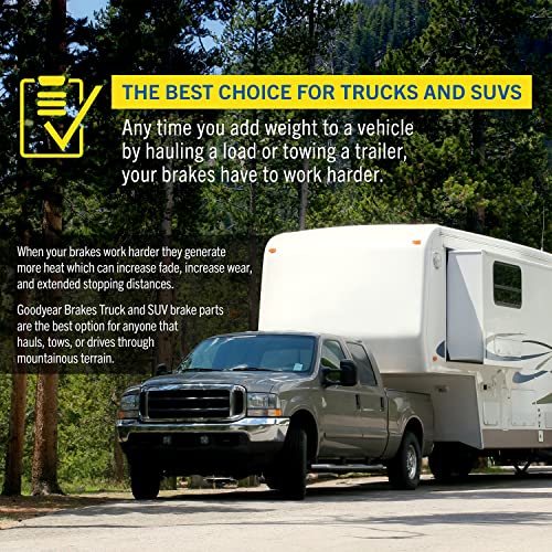 Goodyear Brakes PRK76842F | Front Truck & SUV Brake Kit with Pair (2) of AntiOx Coated Brake Rotors and Carbon-Ceramic Brake Pads fits Toyota 4Runner 09-03, FJ Cruiser 14-07, Tacoma 19-05 - Image 4