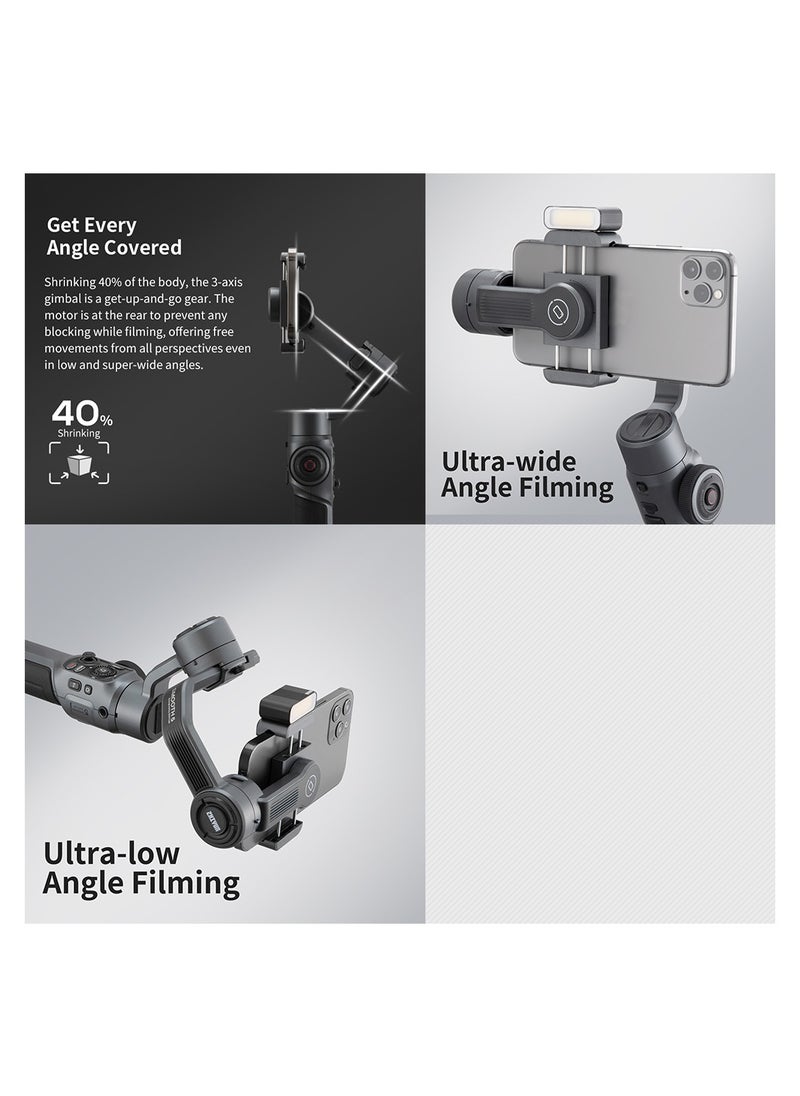 Zhiyun - Handheld 3-Axis Smartphone Gimbal Stabilizer with Dolly Zoom Smart Tracking Timelapse Gesture Control AI Editing Tripod for Most Smartphones Live Stream Video Recording - Image 1