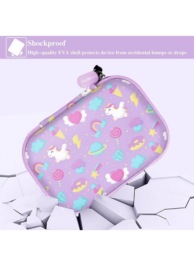 Leayjeen - Kids Camera Case Compatible With Goopow/Dwfit/Slothcloud/Colofree/Kizjorya Kids Camera Toys And Children Digital Video Camera,Best Christmas And Birthday Gifts-Purple Unicorn(Case Only) - Image 1