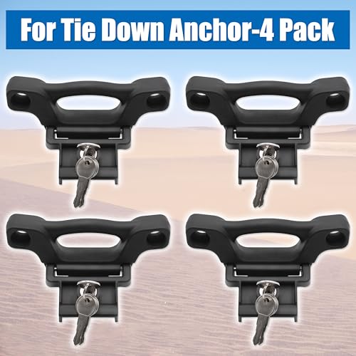 TycoonWon 4 Pack F150 Tie Down Anchors F250 F350 2015 2016 2017 2018 Bed Tie Downs, Replaces for Ford FL3Z-99000A64-B Bed Cleats Box Link Kit - Image 2